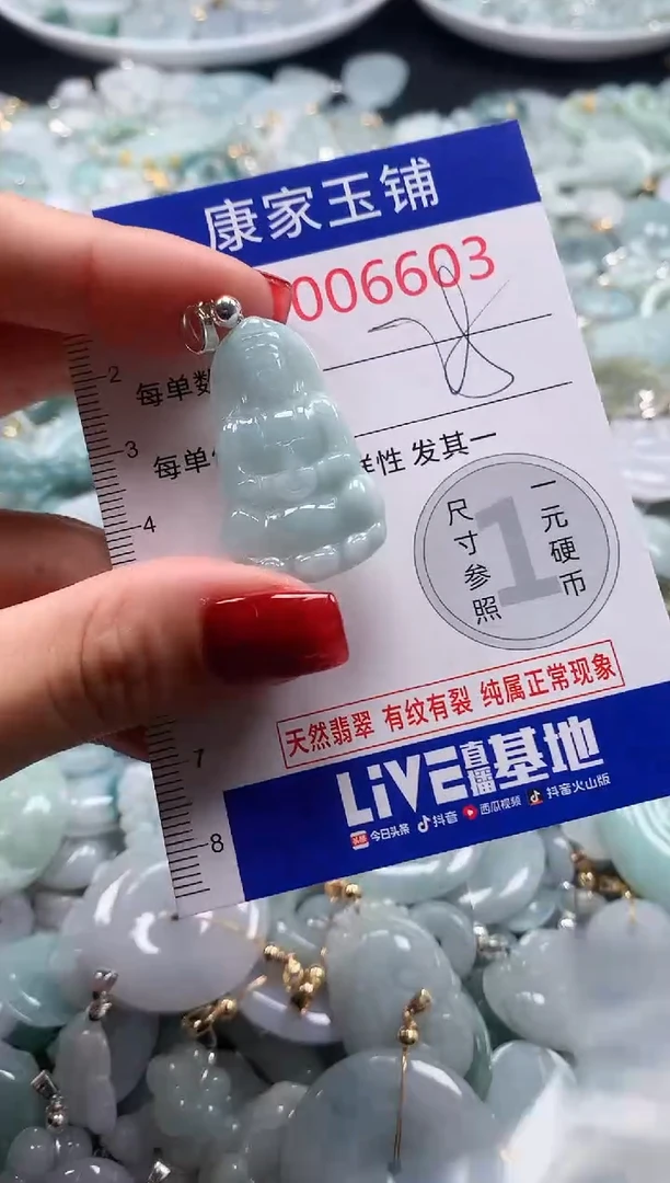 翡翠未镶嵌吊坠(不含链)6603