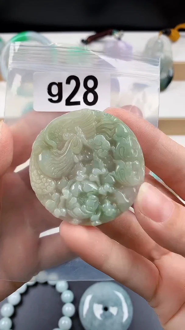 颈饰未镶嵌翡翠天然翡翠吊坠挂件