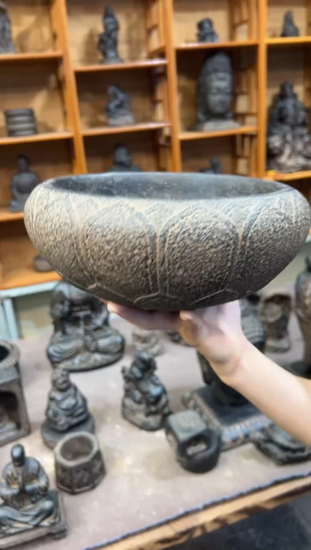 陶土【火山泥】莲花钵