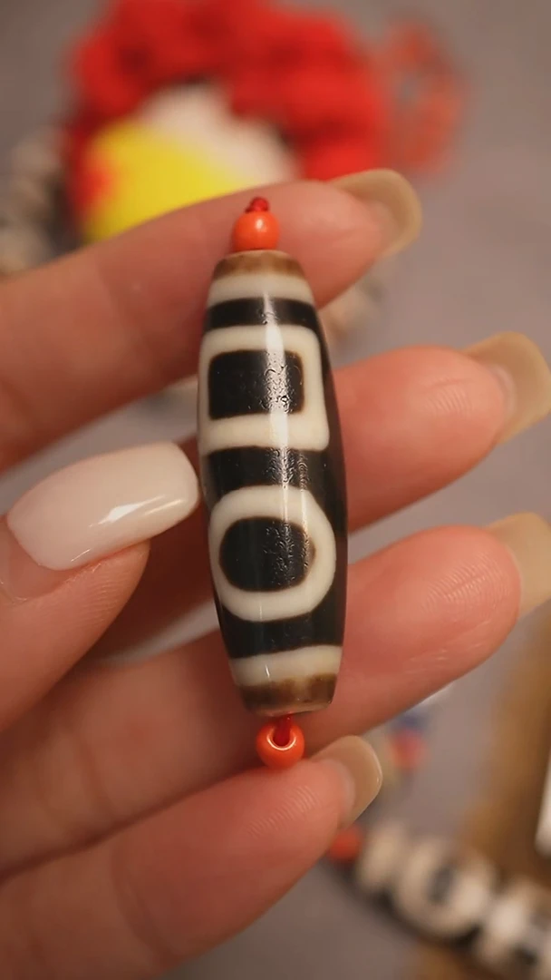 未镶嵌颈饰玛瑙/玉髓蚀花玛瑙珠定制编绳