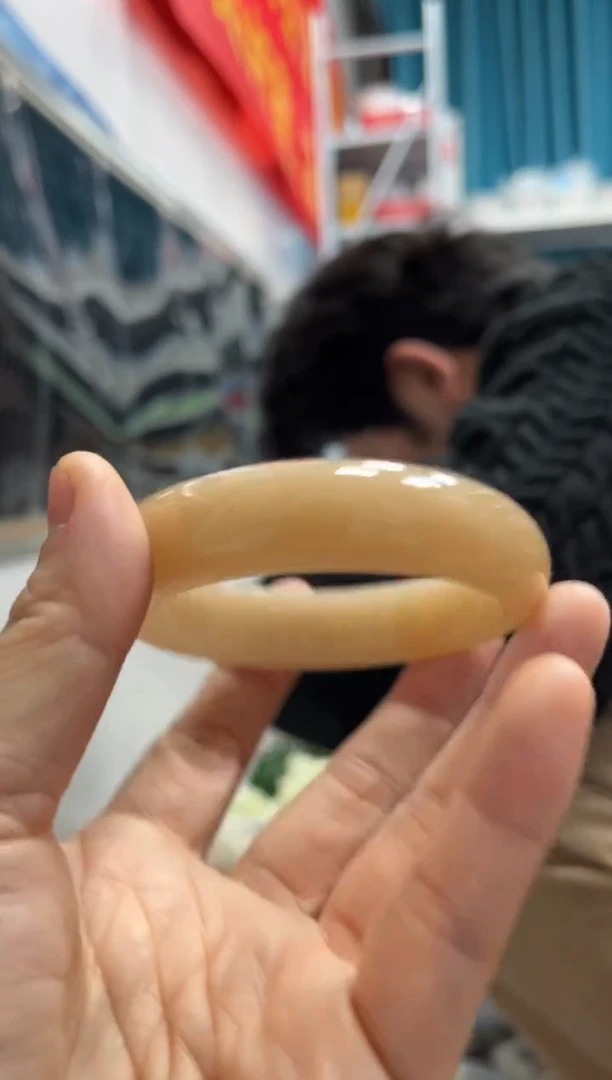 【闪购商品】和田玉颈饰未镶嵌A14藕粉正圈56