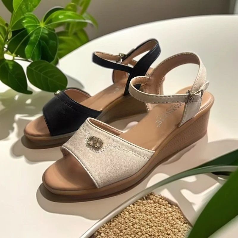 夏季坡跟凉鞋2305-3