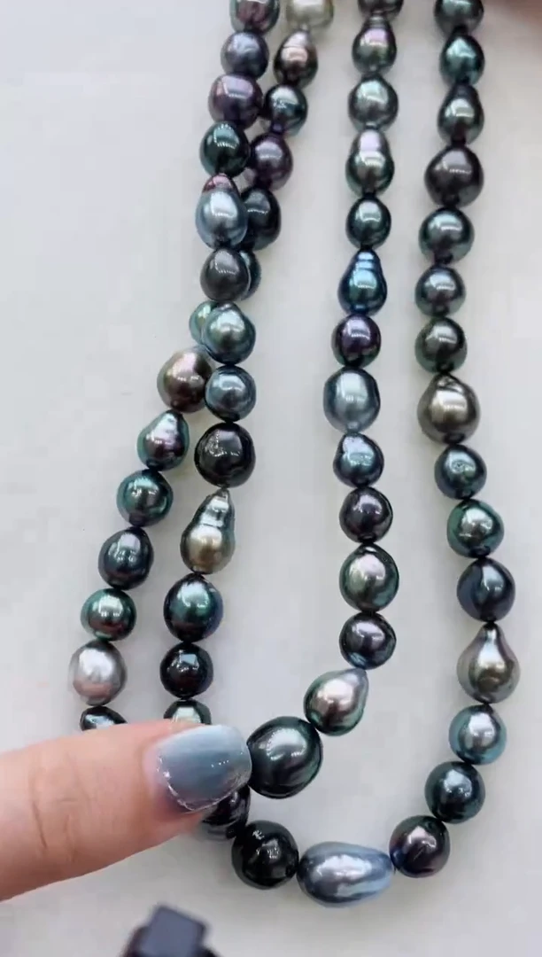未镶嵌海水珍珠项链100 9-12mm多样性发其一