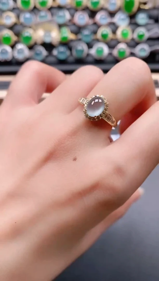 银S925镶嵌戒指翡翠1111