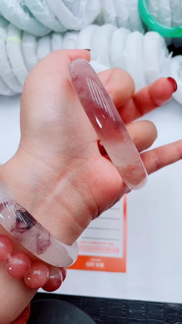 【闪购商品】石英质玉手镯未镶嵌Q140-60-61