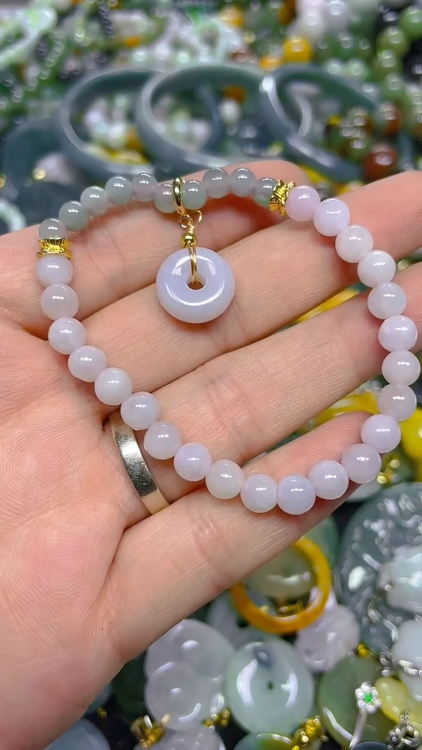 颈饰未镶嵌翡翠5mm/ Z /翡翠A货，一件也是批发价