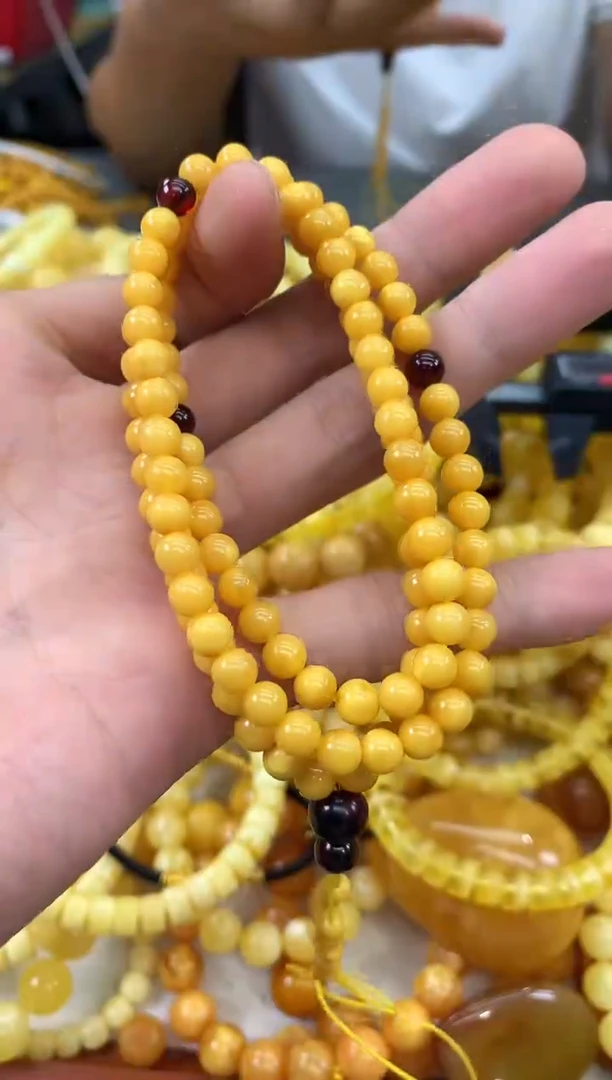 未镶嵌蜜蜡裸石链子