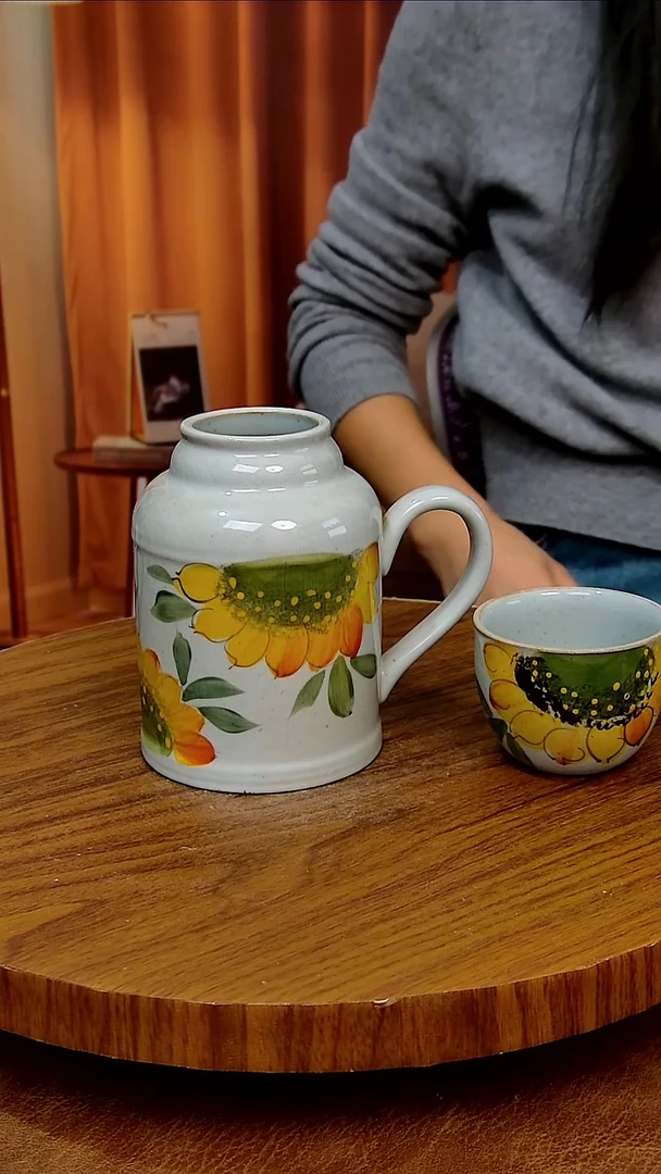 摆件陶景德镇手工手绘釉下彩陶瓷