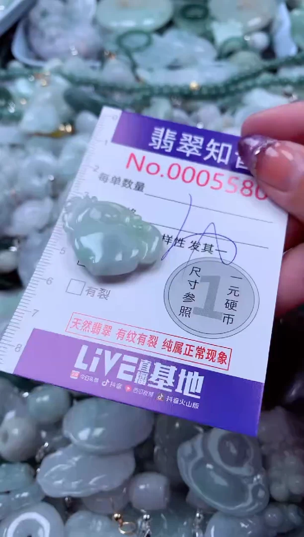 翡翠未镶嵌吊坠(不含链)5580
