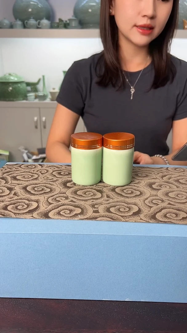 龙泉云间青瓷小米茶器