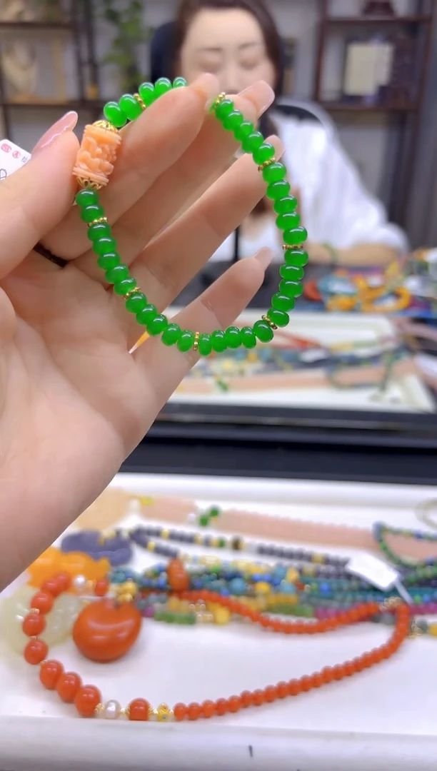 未镶嵌手链翡翠DIY款S582