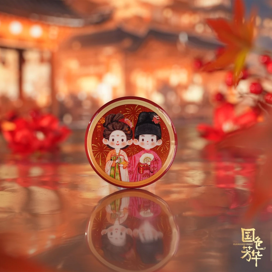 【平拆玩法】潮品集《国色芳华》马口铁吧唧盲盒