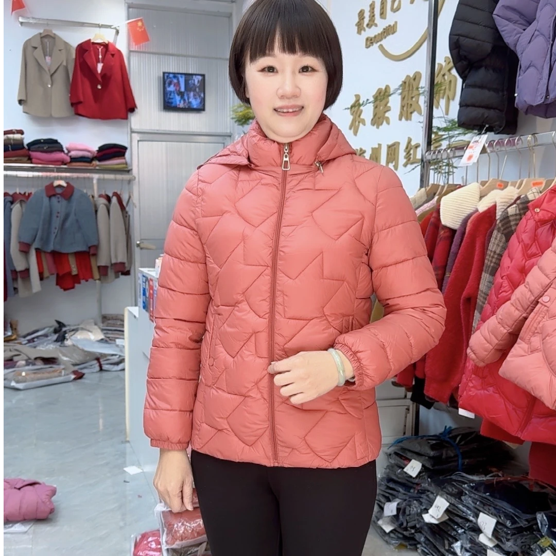 【衣联服饰】妈妈款秋冬简单大方款保暖外套802