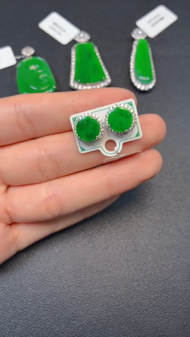 吊坠(不含链)银S925镶嵌翡翠一*吊坠