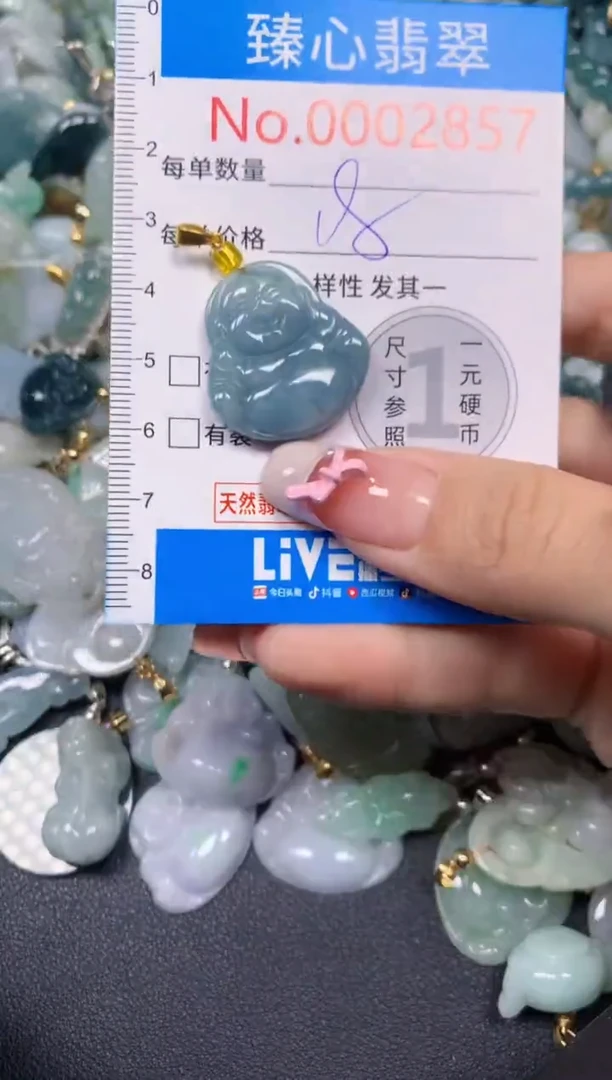 【闪购商品】翡翠颈饰未镶嵌含绳0002857