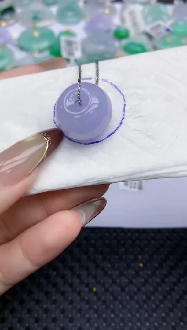 颈饰未镶嵌翡翠152   天然翡翠A货  百元以上9米证书费自理