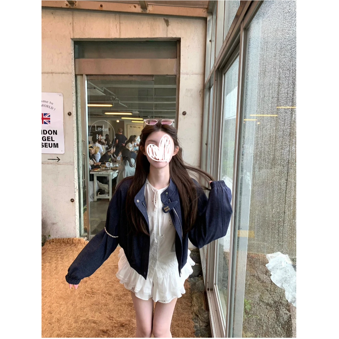 飞行日记 短款牛仔外套