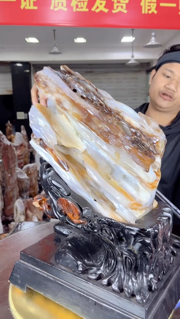 【闪购商品】硅化玉珠宝奇石未镶嵌缅甸天然树化玉