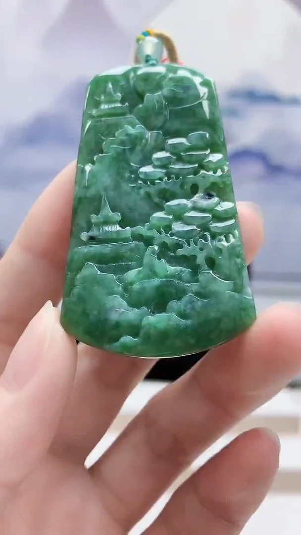 未镶嵌定制翡翠4812ry-毛货挂件55