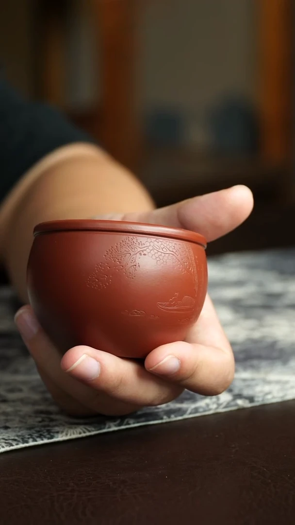 茶杯紫砂63号宜兴紫砂原矿作品