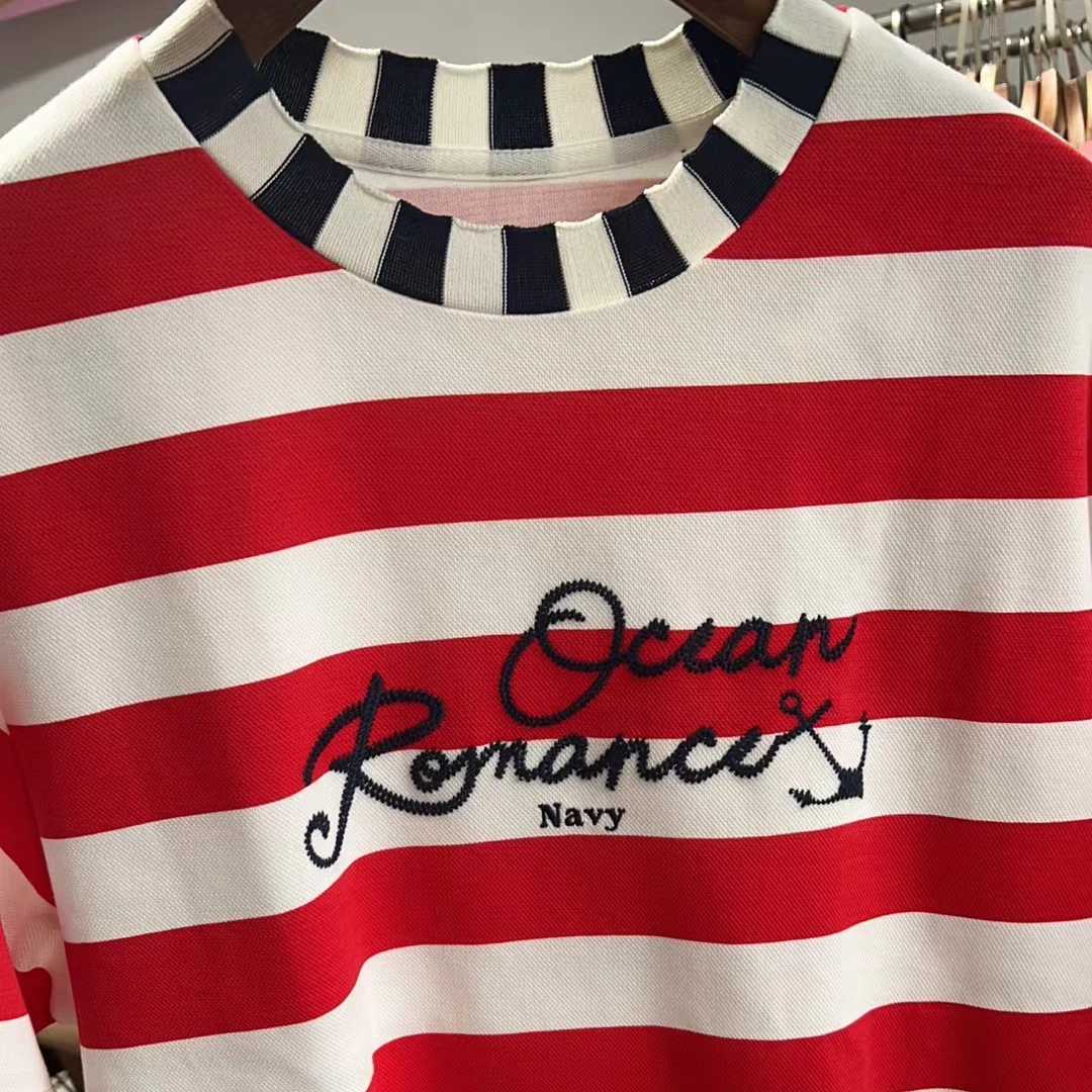 【1473】撞色针织衫