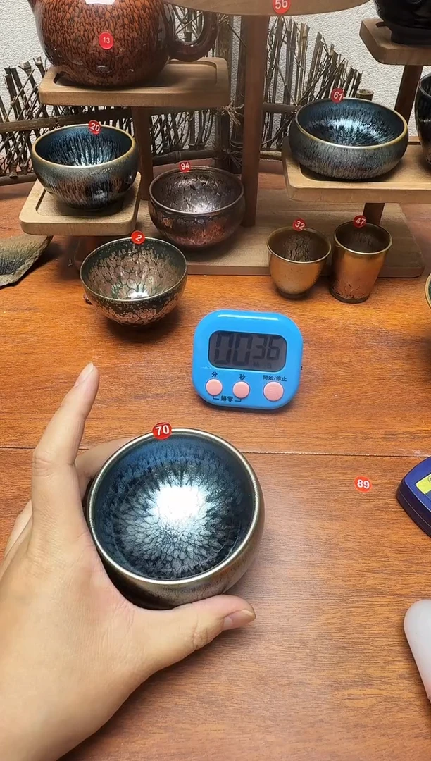 茶盏孤**士70号建盏工匠茶器