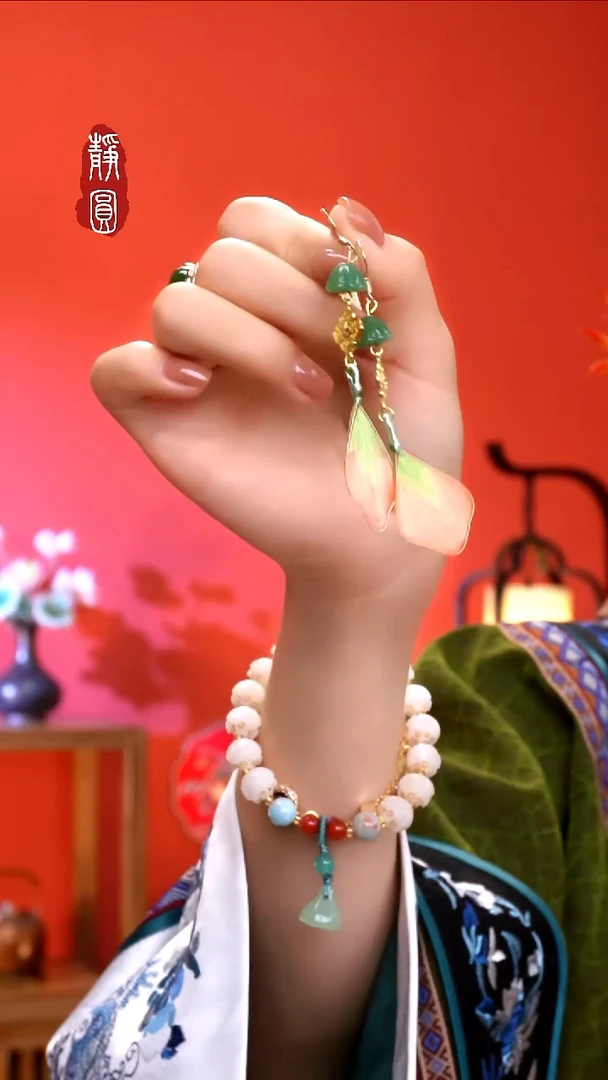 织绣纯手工非遗【耳饰2】