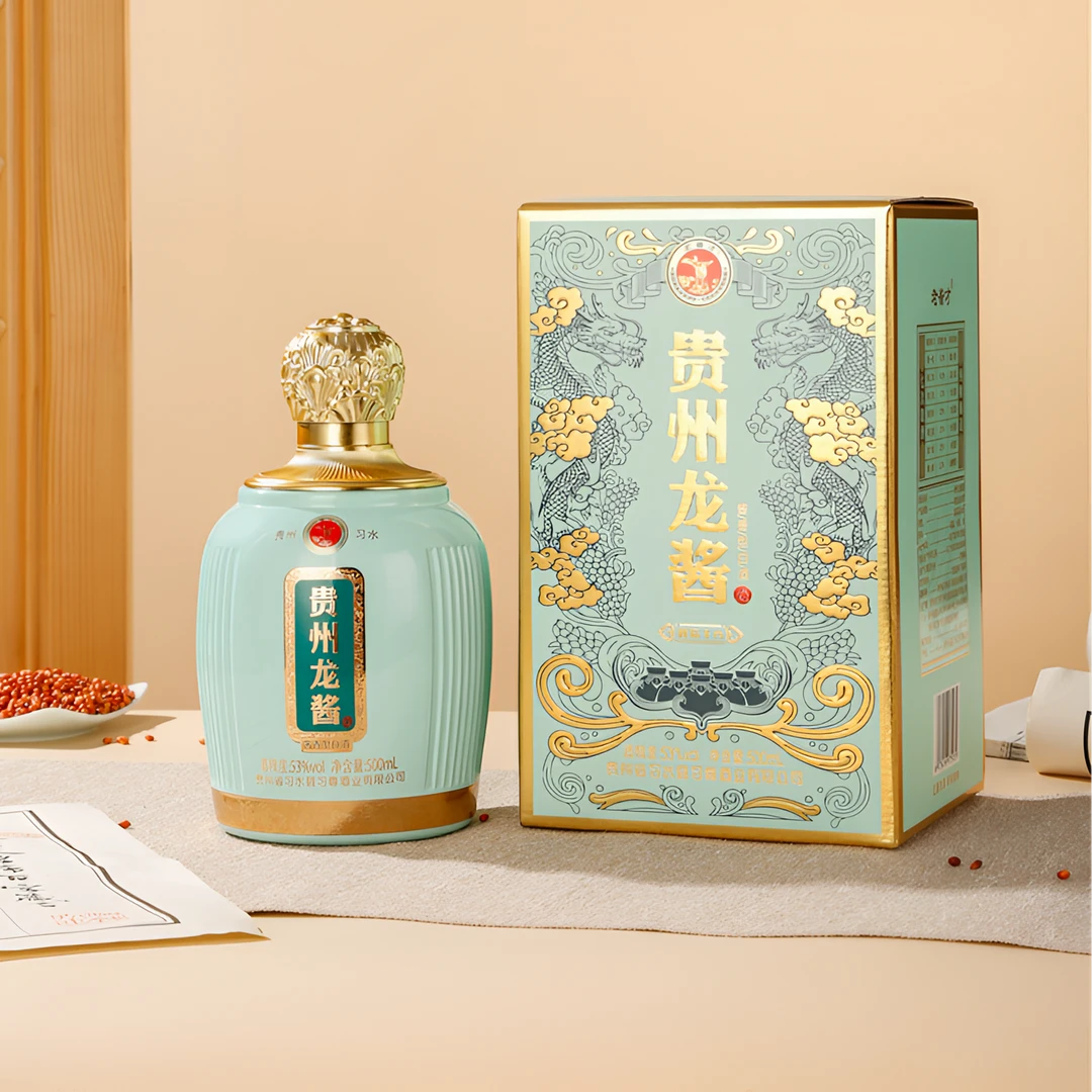 老酱才贵州龙酱酒封坛十六酱香型白酒53度500ml
