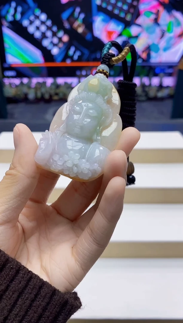 未镶嵌定制翡翠-毛货挂件113