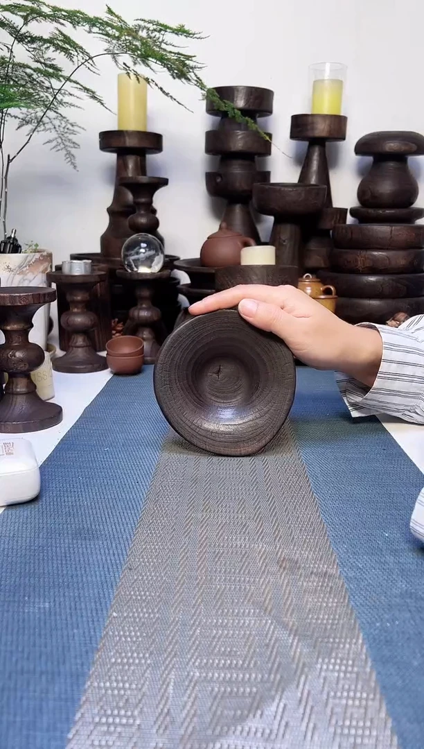 香樟木侘寂风碳化木器