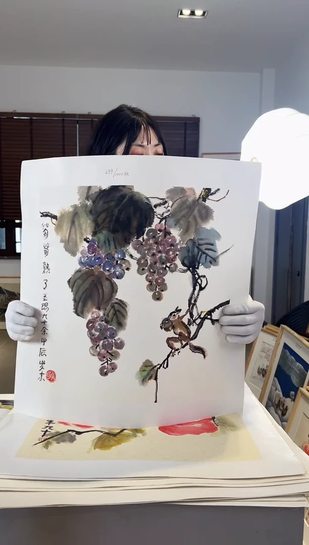 【闪购商品】版画耿玉琨限量作品亲签盖章版画S