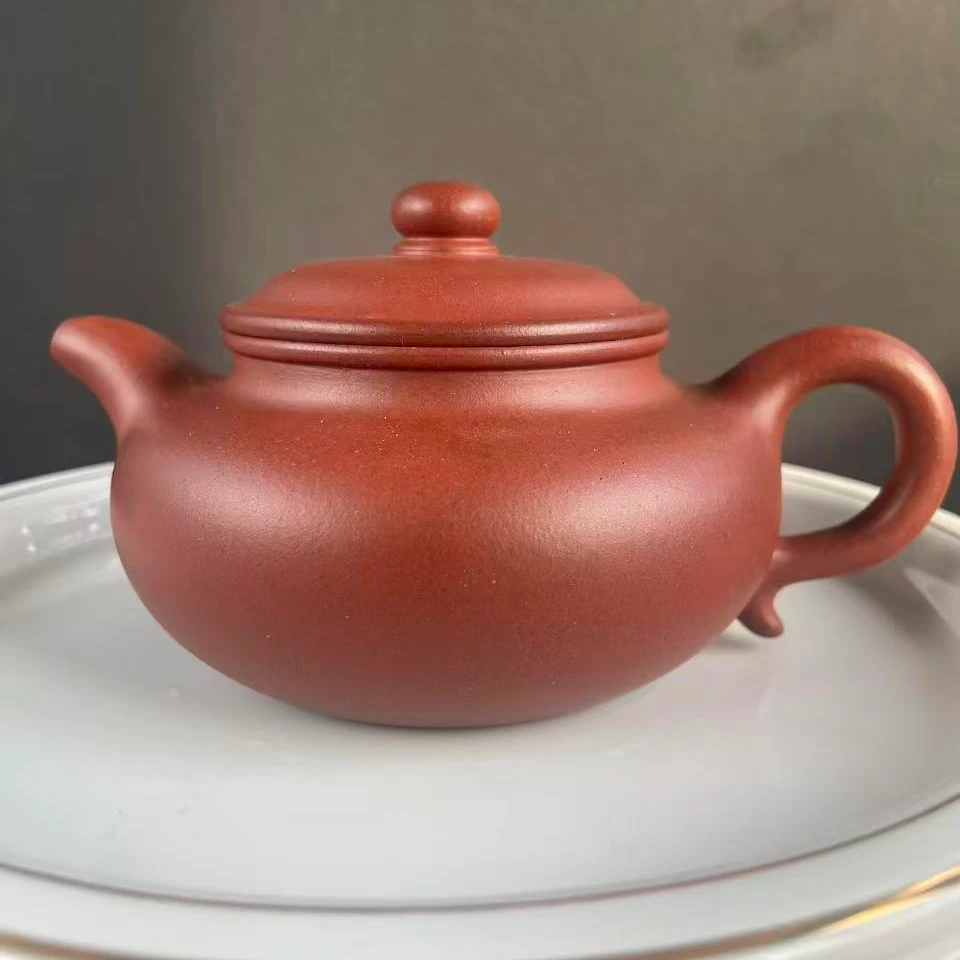 宜兴原矿 台西紫泥仿古250cc 半手茶壶