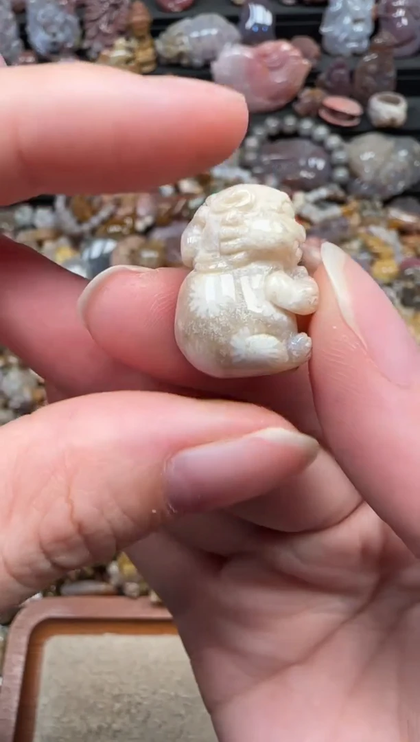 颈饰未镶嵌硅化珊瑚（珊瑚玉）498