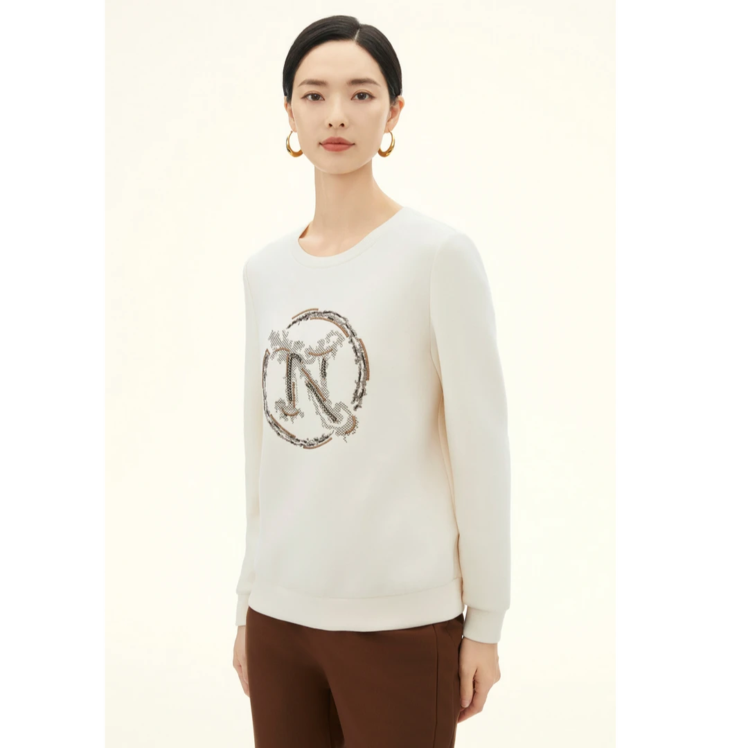 【商场同款】套头款圆领常规长袖卫衣打底衫NM02125V1/NM02121A6