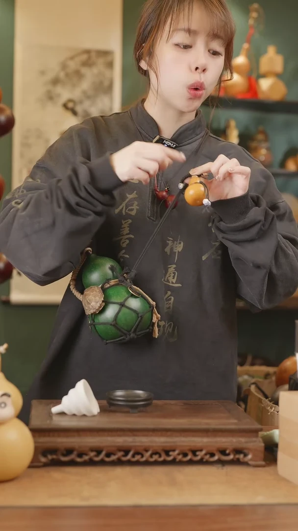 【闪购商品】30号精品天然大漆工艺防渗内胆酒葫芦~