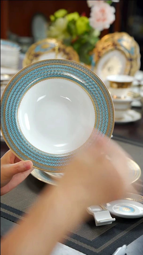 瓷片8.5英寸草帽盘 1个 正品