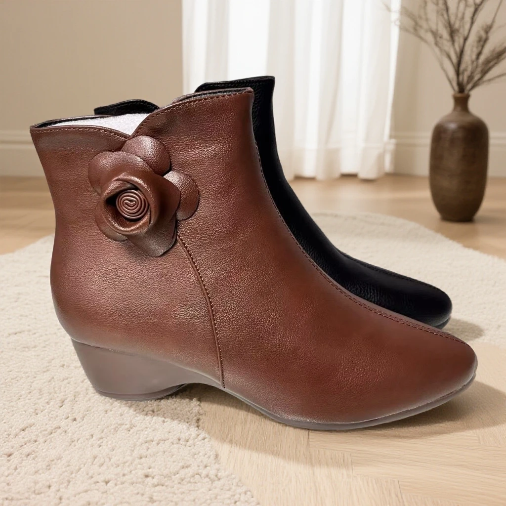 YB新款2025舒服时尚百搭短靴