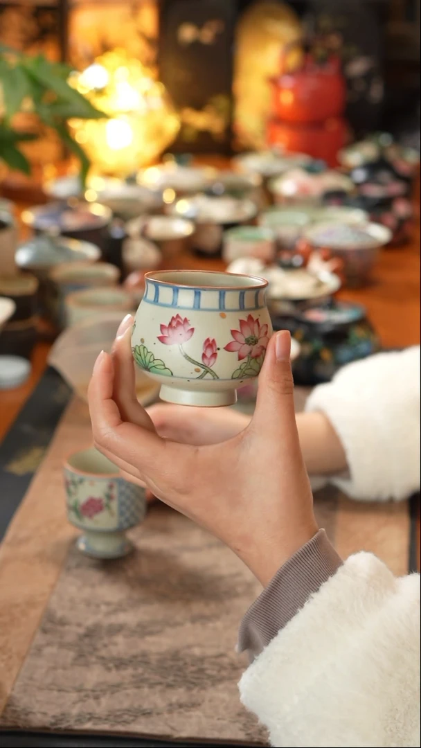 【闪购商品】素谷荷花主人杯素谷荷花主人杯