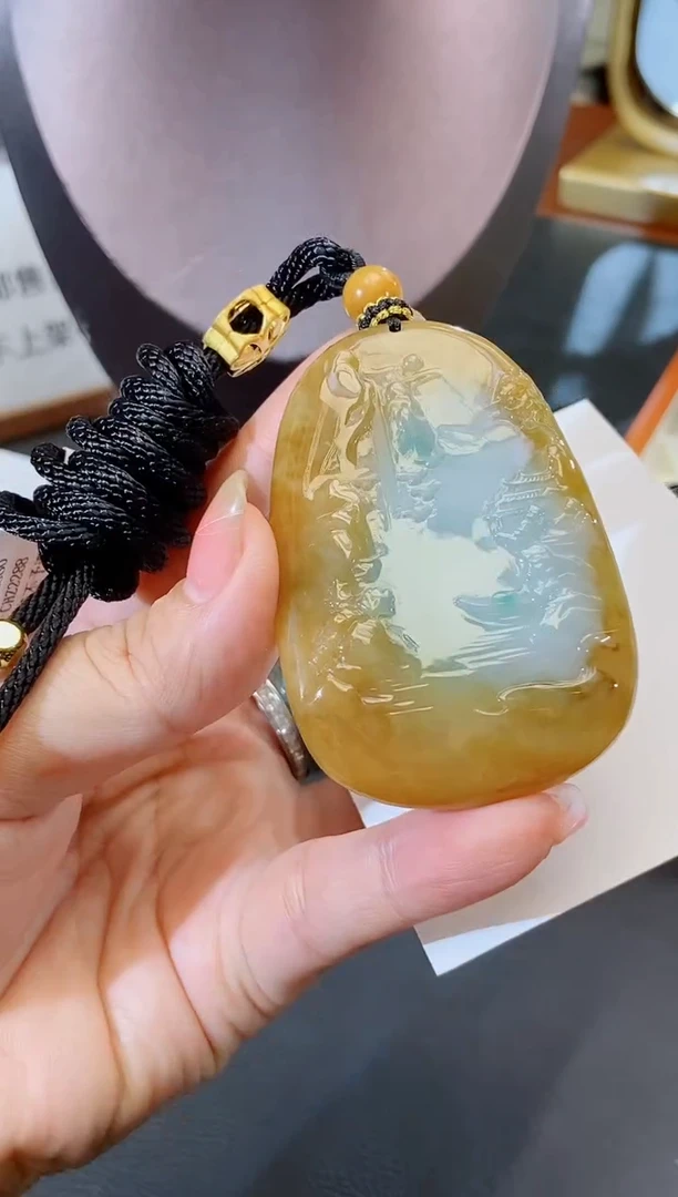 颈饰未镶嵌翡翠缅甸天然翡翠