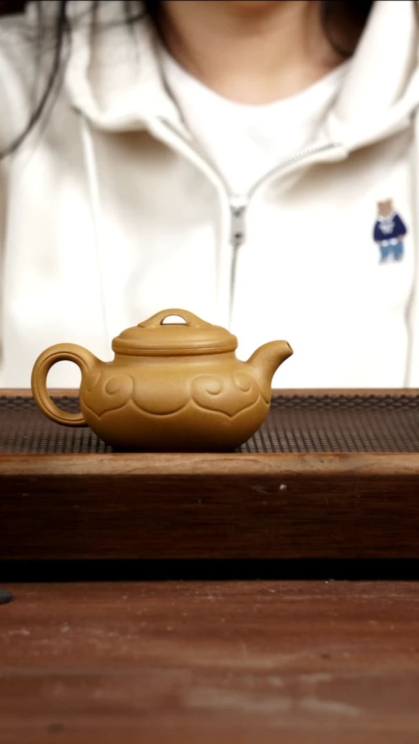 茶壶紫砂H***t黄金段仿古如意230CC