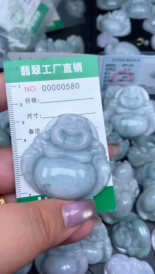 翡翠未镶嵌颈饰缅甸天然A货翡翠0580