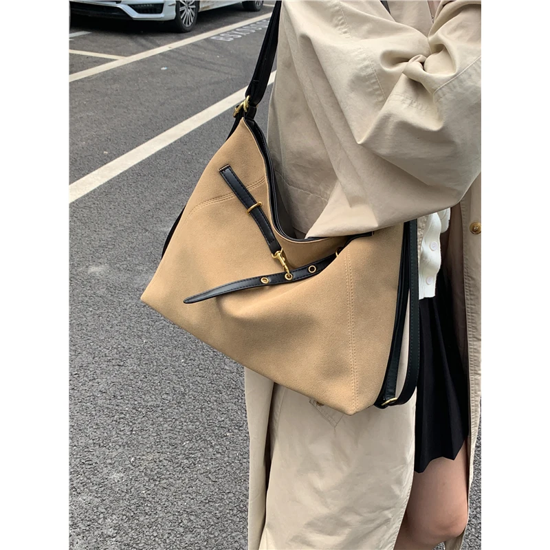 复古上班通勤包包女2025新款双肩包高级感托特包大容量女包单肩包