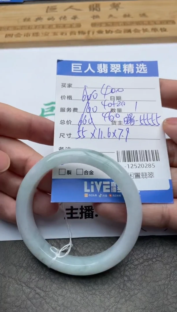 颈饰未镶嵌翡翠手镯多人-12520285