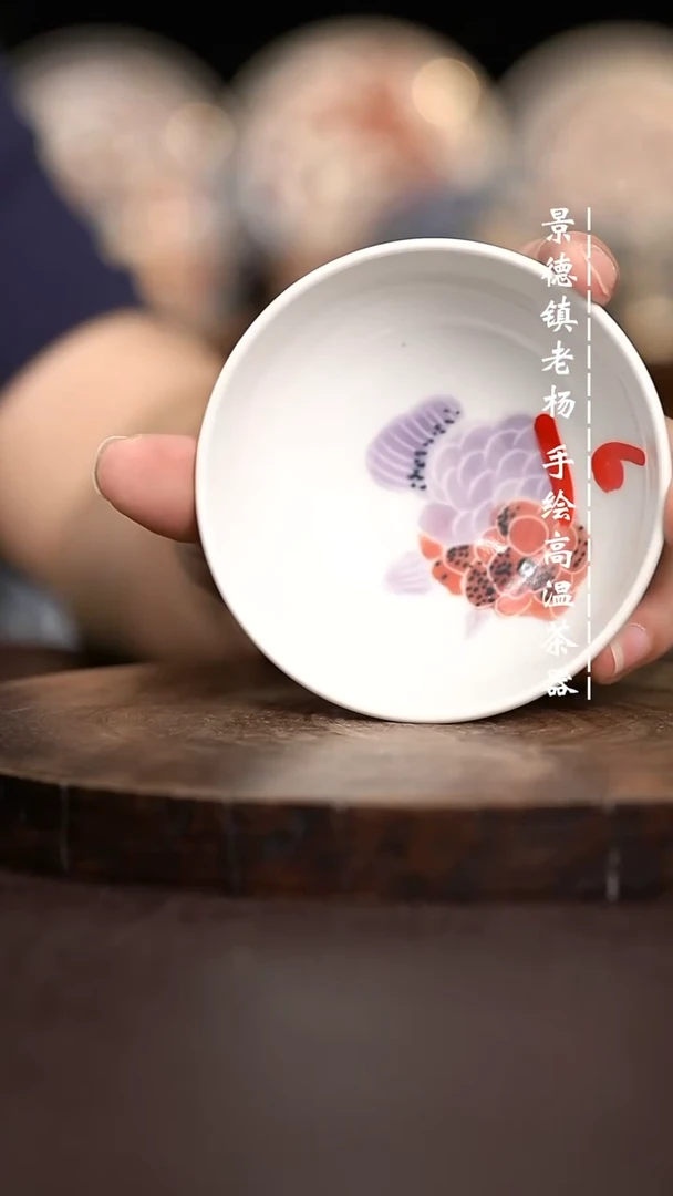 现代瓷全手绘茶具茶园