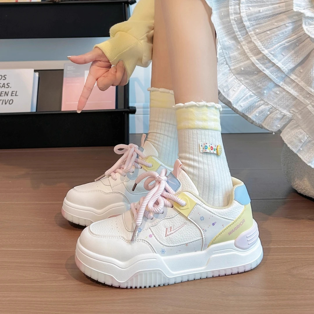 回力透明底板鞋女款2025秋季爆款涂鸦休闲鞋厚底户外棉鞋小白鞋女