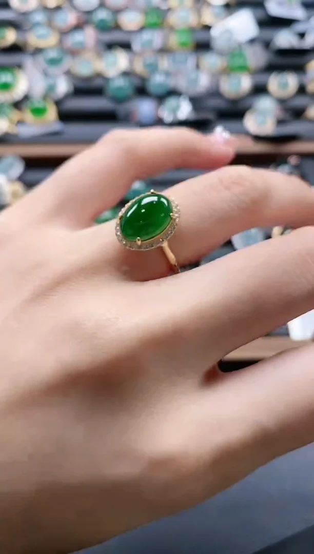 【闪购商品】翡翠戒指银S925镶嵌51511