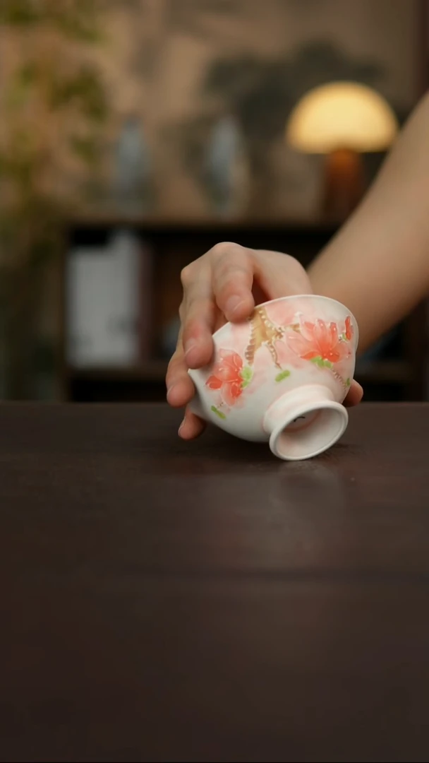 杯景德镇陶瓷杯碗柴烧多人