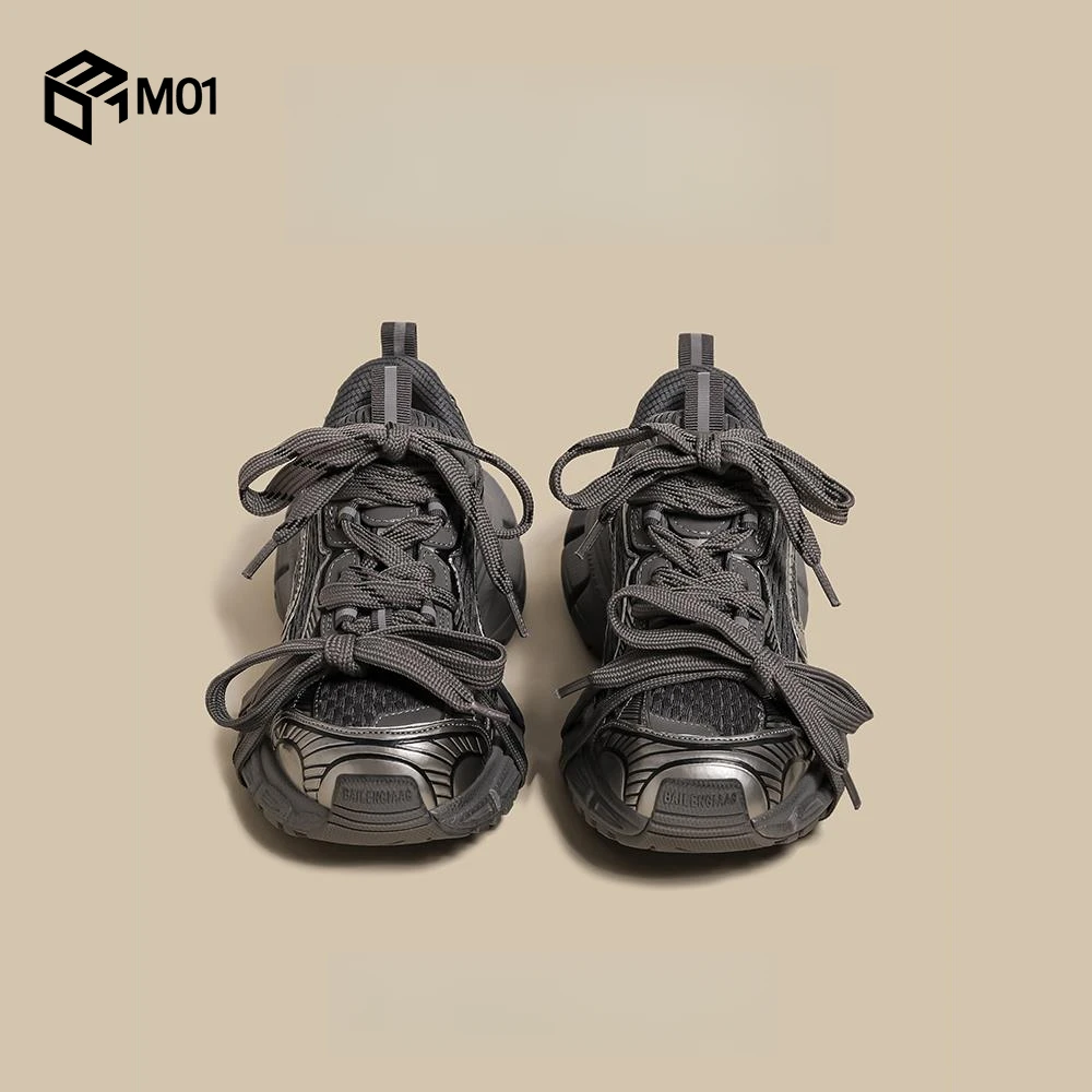 M01厚底老爹鞋女2025春季新款双鞋带网红爆款秋冬3xl休闲运动鞋潮