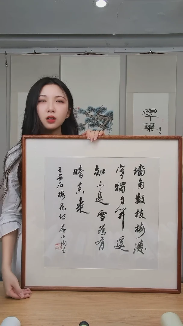 书法苏老师书法一平尺框