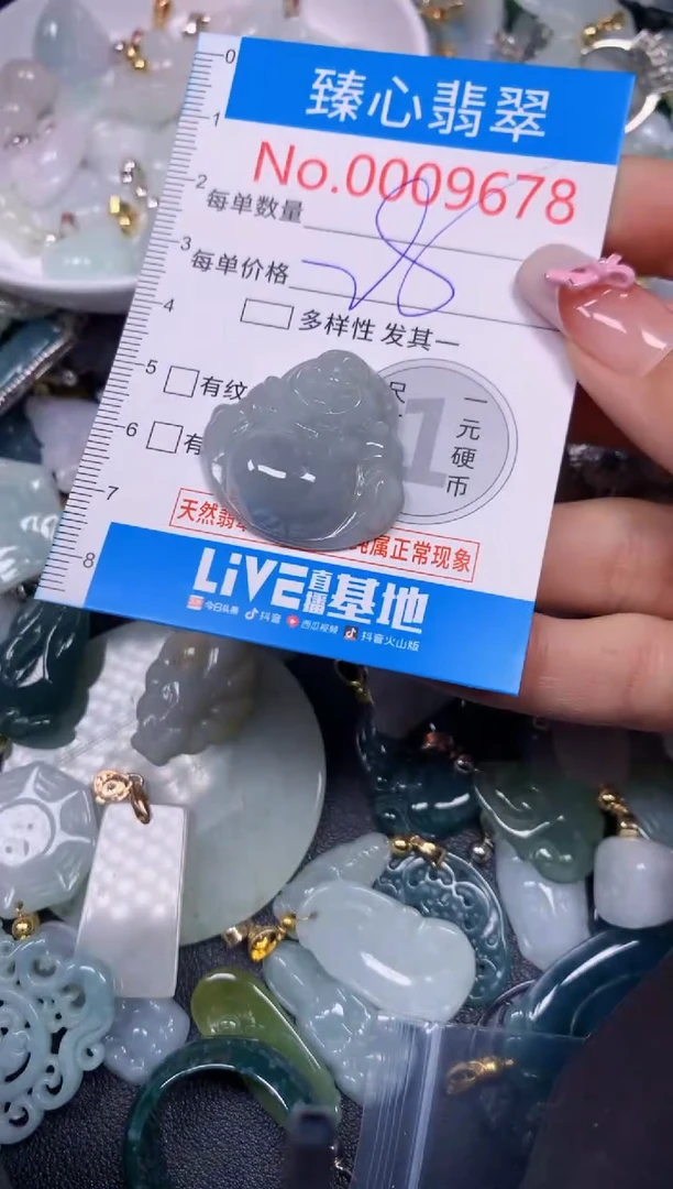 【闪购商品】翡翠颈饰未镶嵌含绳0009678